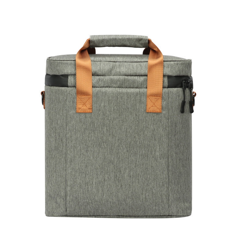 Wine Cooling Bag Leak Proof Picnic Cooler Bag Vintage Leather Refrigerator Bag