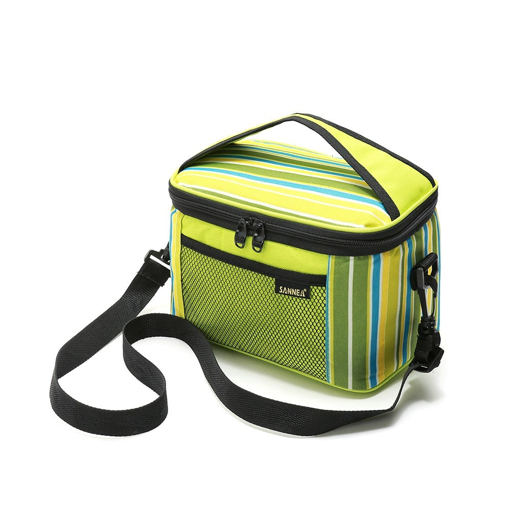 New Striped Hand-carrying Oxford Fabric Cooler Bag Thermal Bag